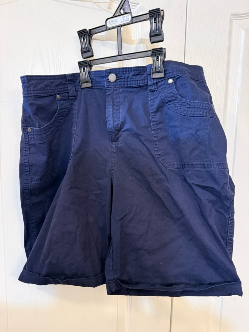 croft & barrow Navy Blue Stretch Casual Shorts